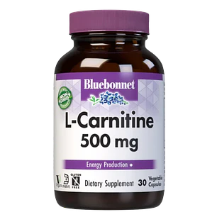 L Carnitina 500 g 30 Cápsulas Bluebonnet 