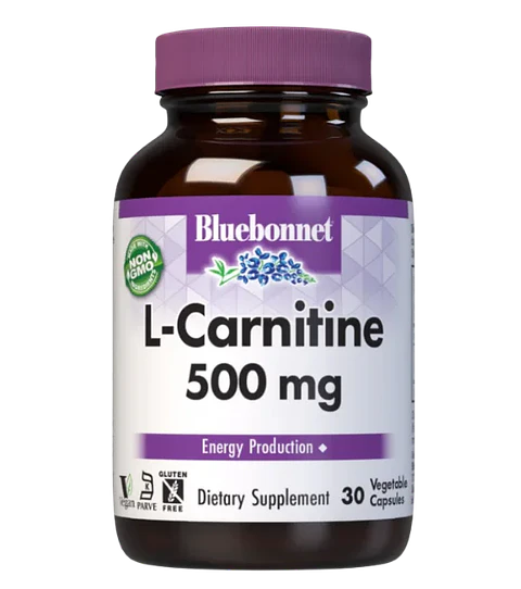 L Carnitina 500 g 30 Cápsulas Bluebonnet 