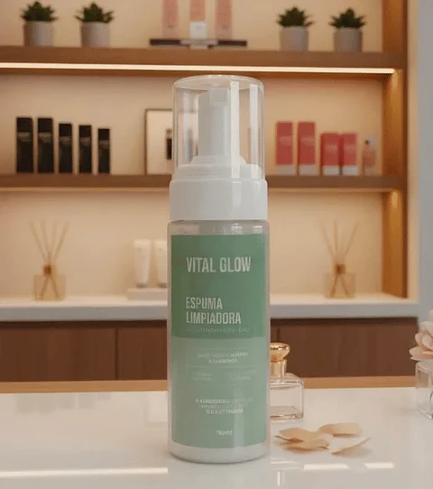 Espuma Limpiadora Aclarante Aloe Vera Vital Glow 150 ml