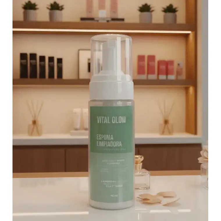 Espuma Limpiadora Aclarante Aloe Vera Vital Glow 150 ml 2