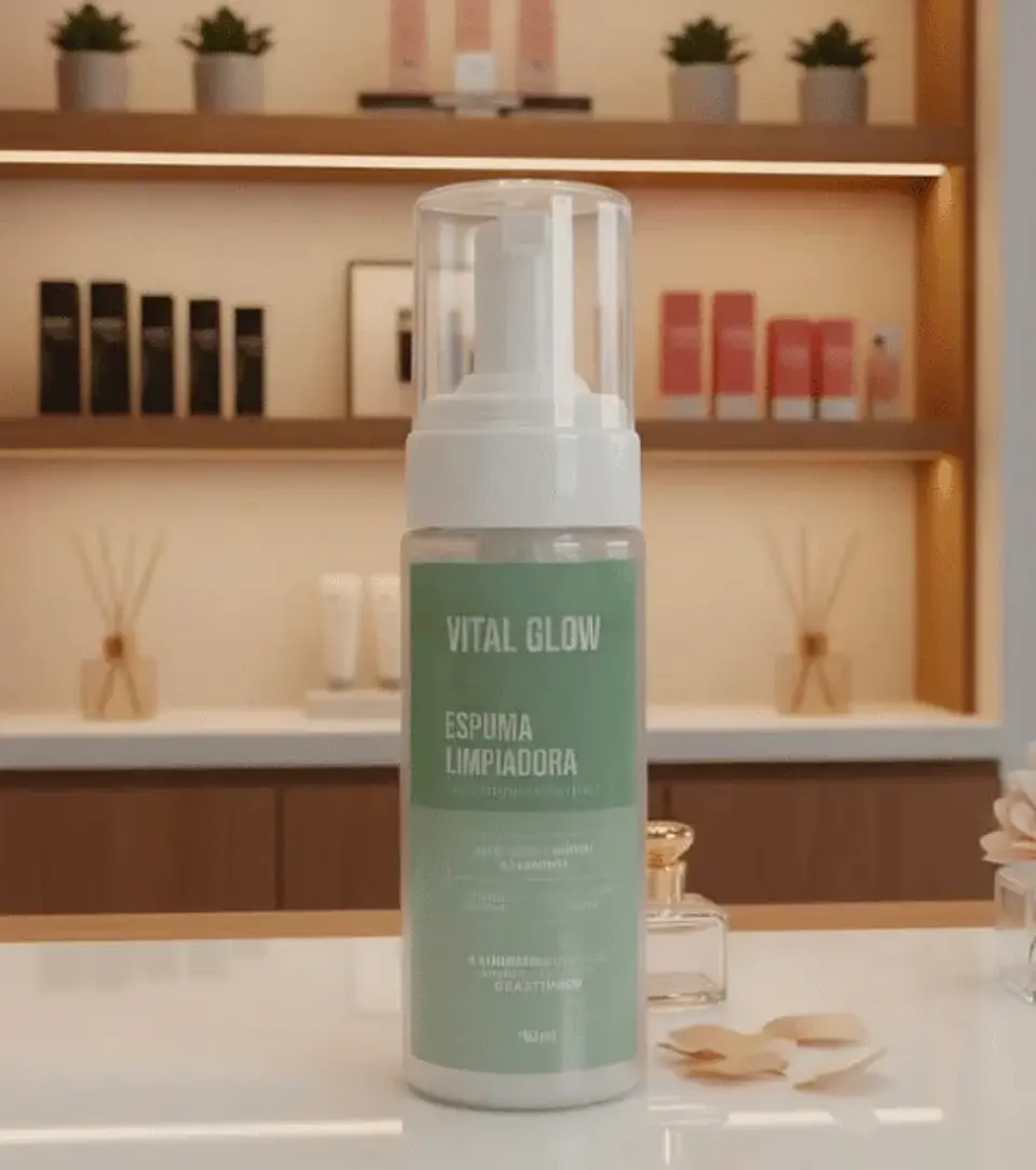 Espuma Limpiadora Aclarante Aloe Vera Vital Glow 150 ml 2