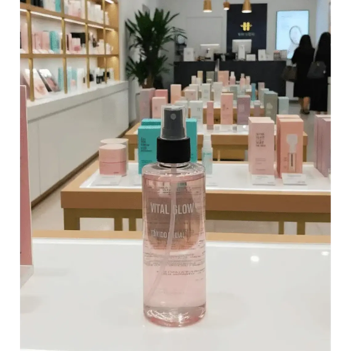 Tónico Facial Agua de Rosas Acido Hialuronico Vital Glow 260 ml 2