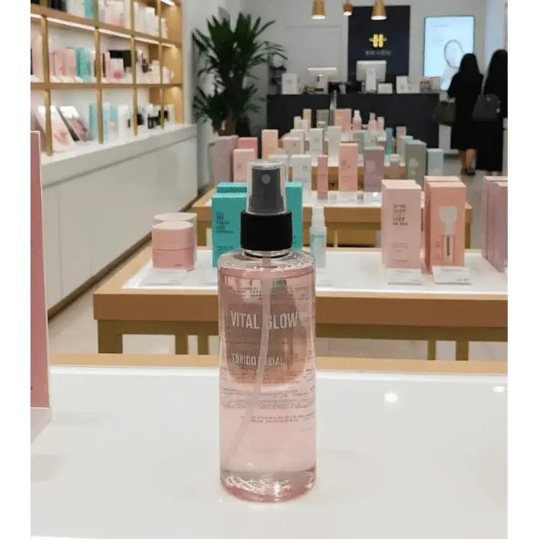 Tónico Facial Agua de Rosas Acido Hialuronico Vital Glow 260 ml 2