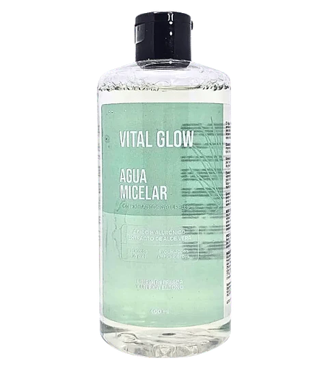Agua Micelar con Extractos Naturales 400 ml Vital Glow