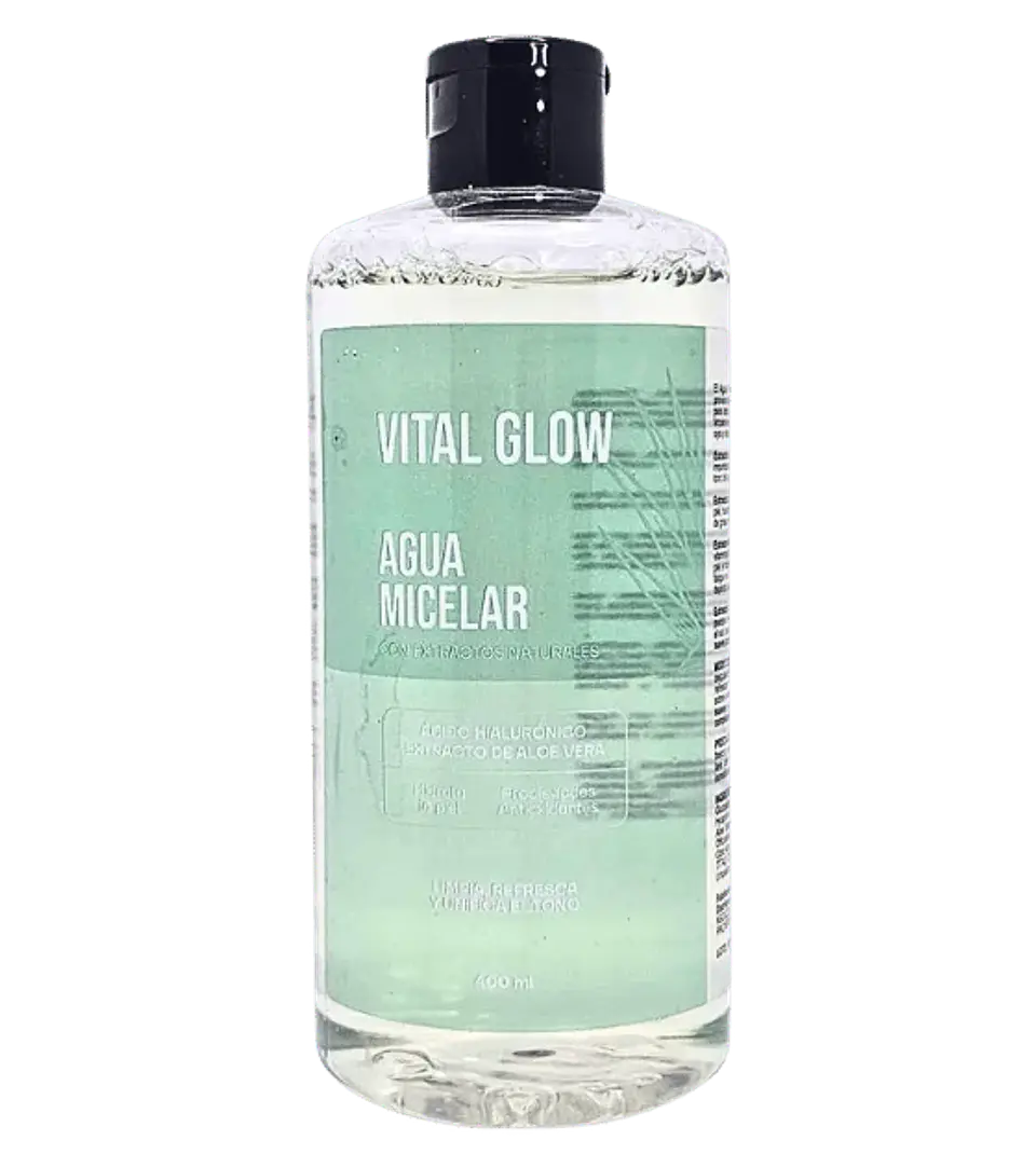 Agua Micelar con Extractos Naturales 400 ml Vital Glow 1