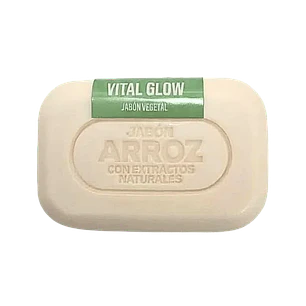 Jabon de Arroz con Extractos Naturales Vital Glow