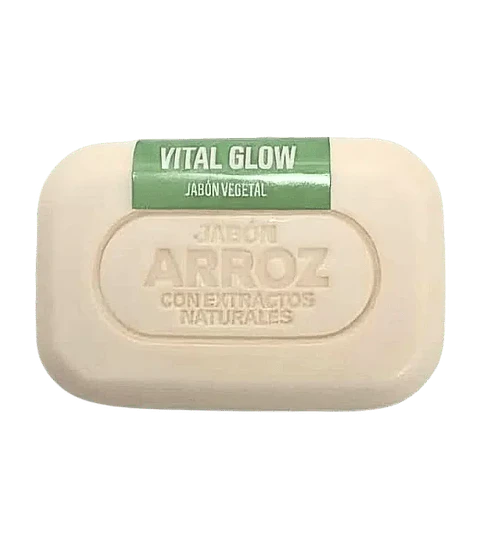 Jabon de Arroz con Extractos Naturales Vital Glow
