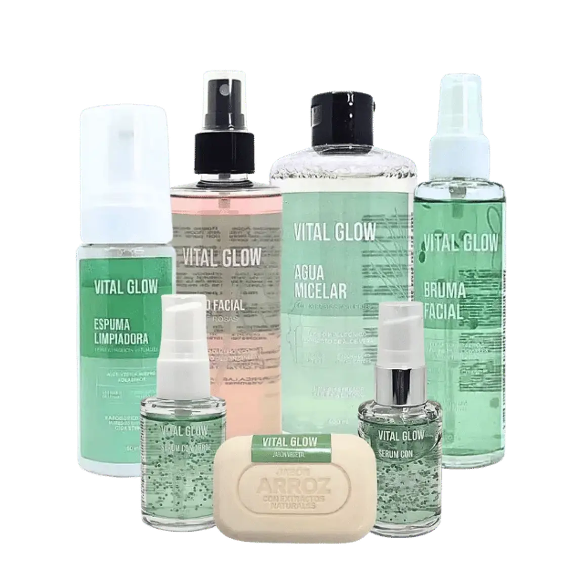 Combo Skin Care Coreano Extracto de Arroz y Probioticos Vital Glow  1