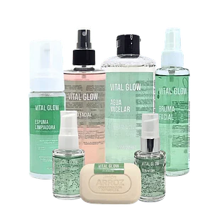 Combo Skin Care Coreano Extracto de Arroz y Probioticos Vital Glow 