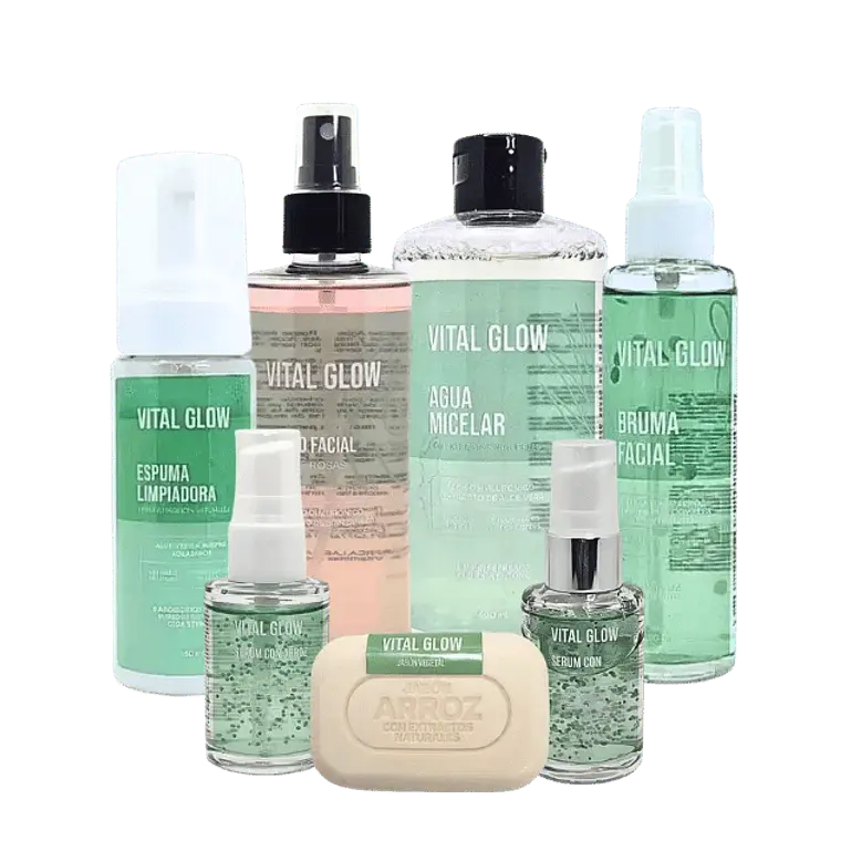 Combo Skin Care Coreano Extracto de Arroz y Probioticos Vital Glow  1