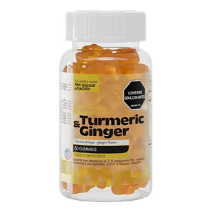 Turmeric Ginger 60 Gummies Curcuma Healthy America