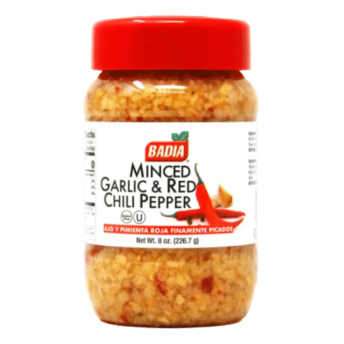 Minced Garlic and Red Chili Pepper Ajo y Pimienta roja Badia 226 gr 1