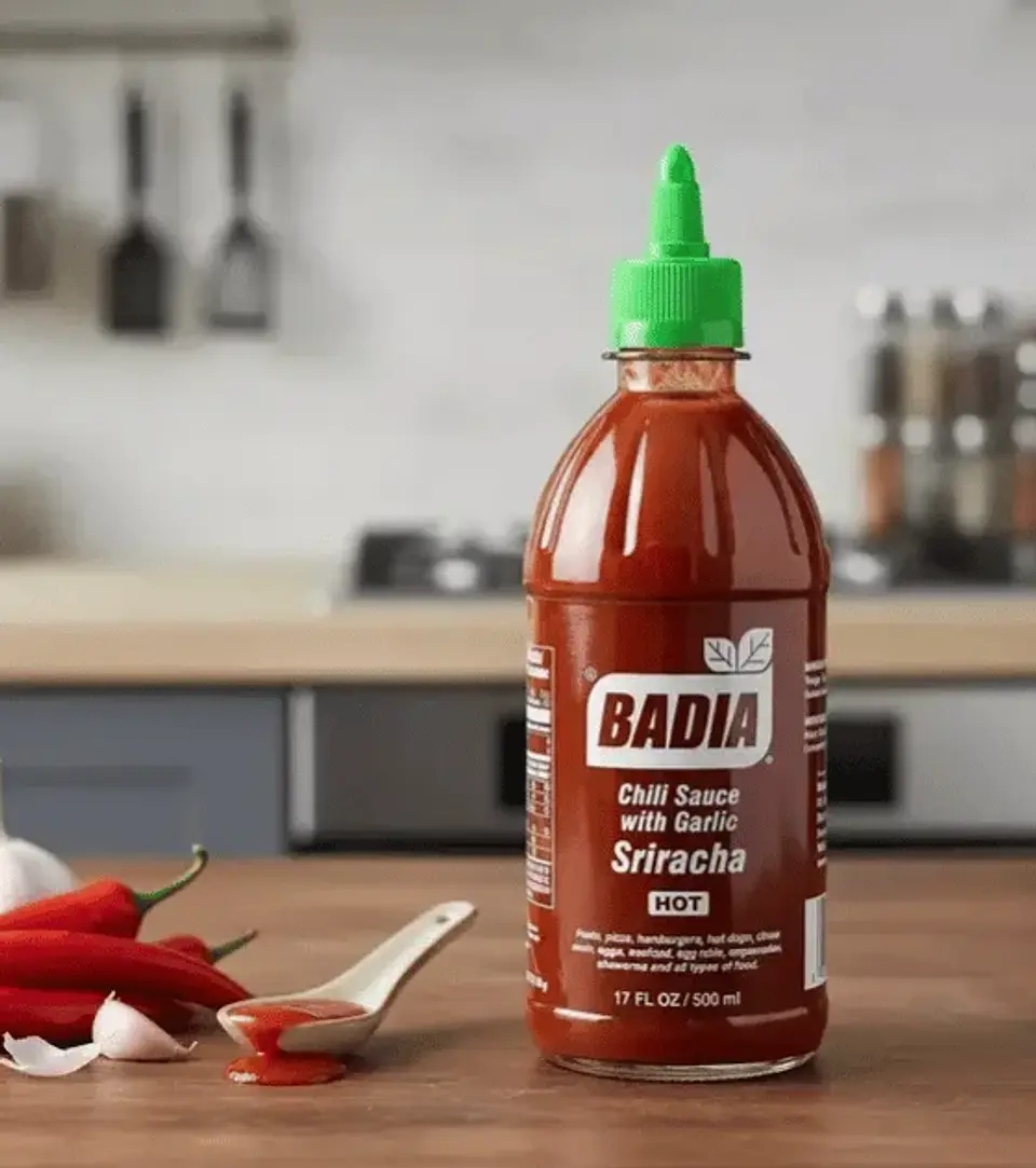 Salsa Chile con Ajo Sriracha 500 ml Badia  2
