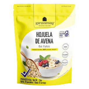 Hojuela de Avena Karavansay Libre de Gluten 454 gramos