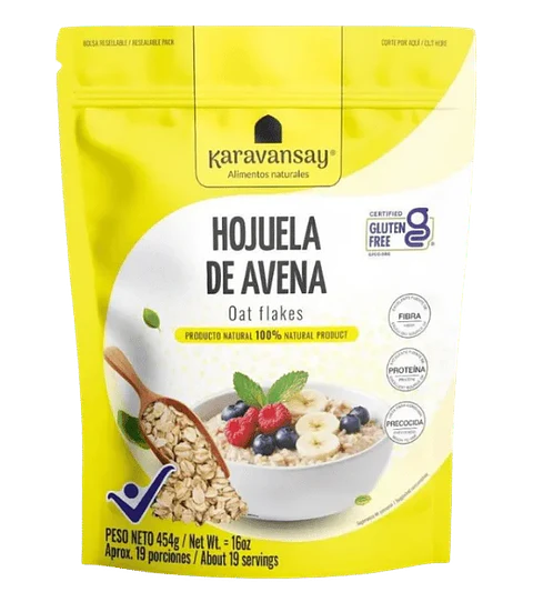 Hojuela de Avena Karavansay Libre de Gluten 454 gramos