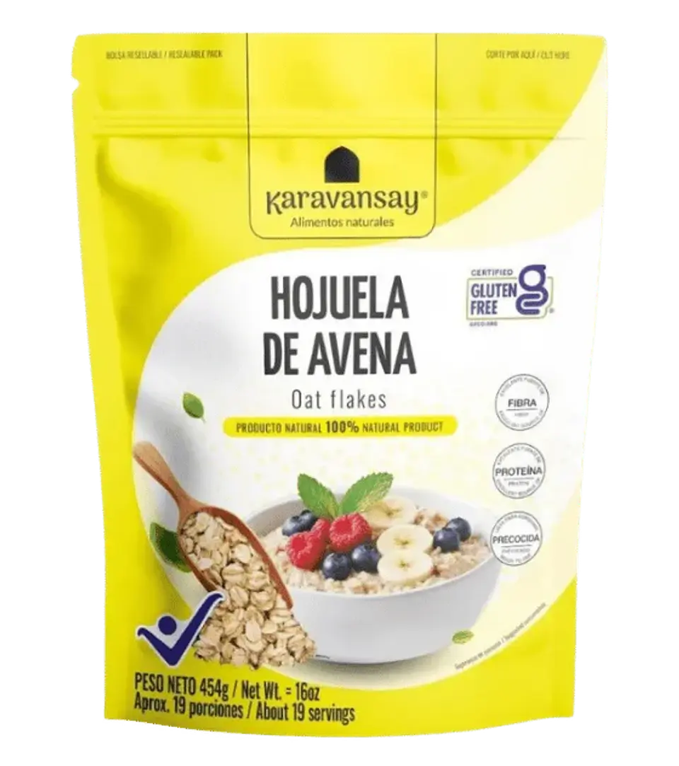 Hojuela de Avena Karavansay Libre de Gluten 454 gramos 1