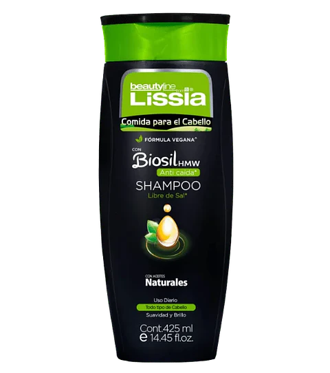 Shampoo Biosil Anticaida Comida para el Cabello Lissia 425 ml 