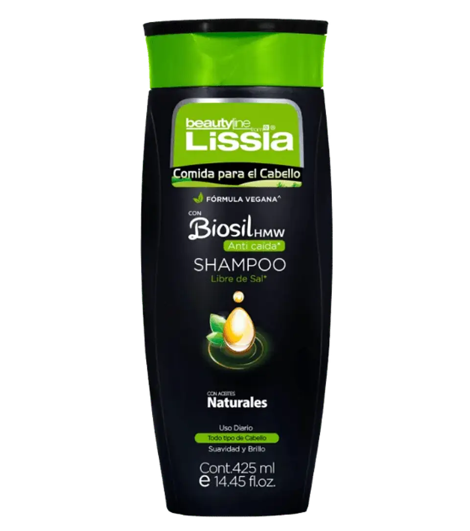 Shampoo Biosil Anticaida Comida para el Cabello Lissia 425 ml  1