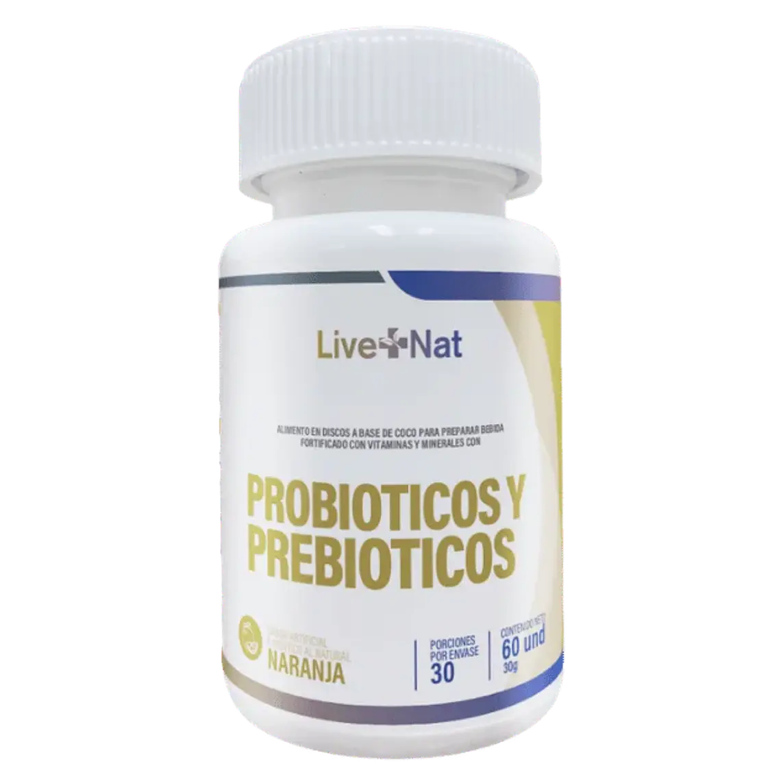 Probioticos y Prebioticos 60 Discos Live Nat 1