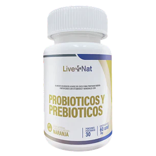 Probioticos y Prebioticos 60 Discos Live Nat