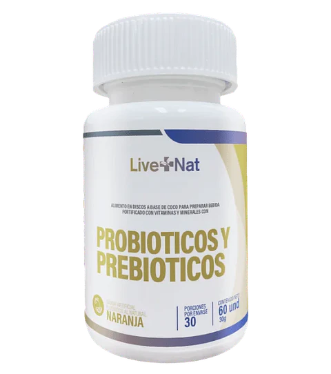 Probioticos y Prebioticos 60 Discos Live Nat
