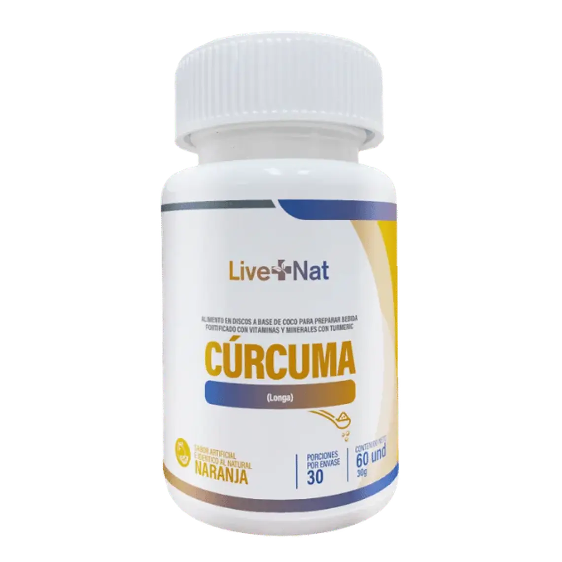 Cúrcuma 60 Discos Live Nat   1