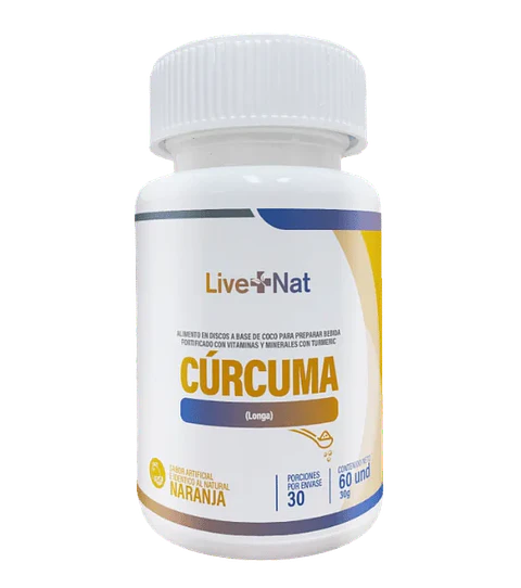 Cúrcuma 60 Discos Live Nat  