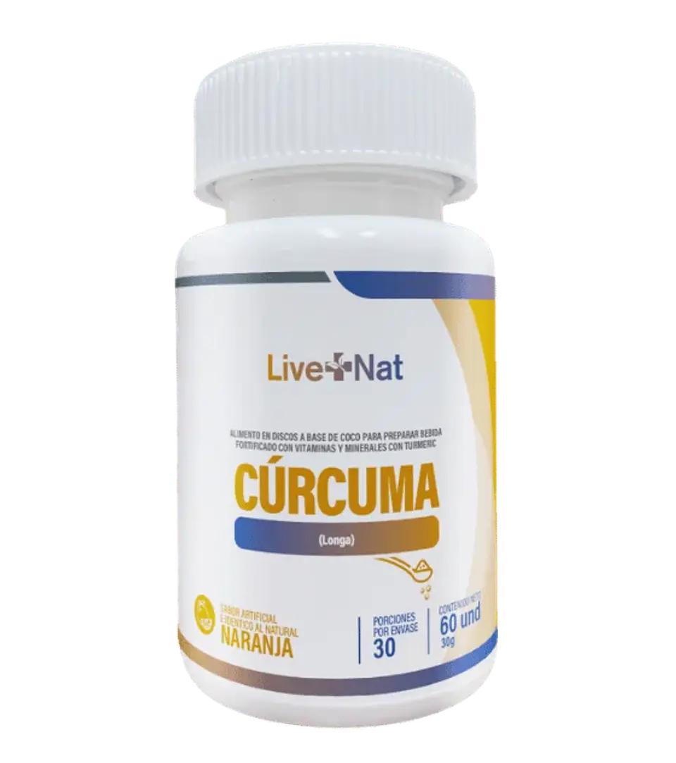 Cúrcuma 60 Discos Live Nat   1