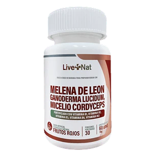 Melena De Leon Ganoderma y Cordyceps 60 Discos Live Nat