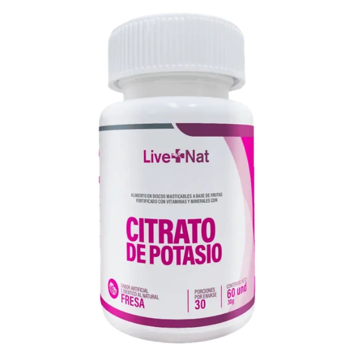 Citrato de Potasio 60 Discos Live Nat 1