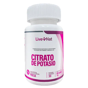 Citrato de Potasio 60 Discos Live Nat