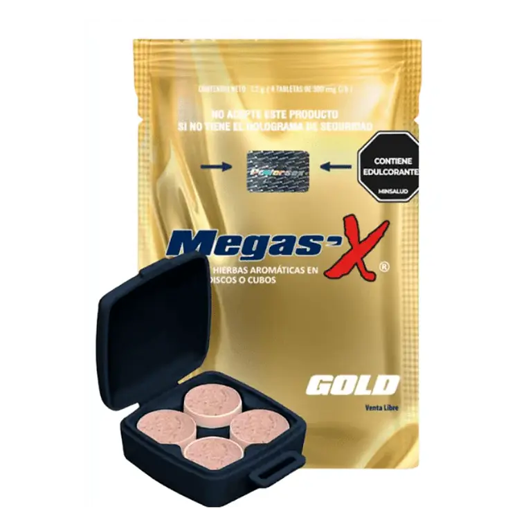 Megas X Gold Concha 4 Tabletas  1