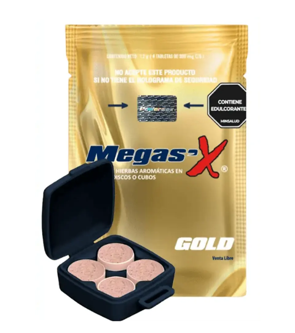 Megas X Gold Concha 4 Tabletas  1