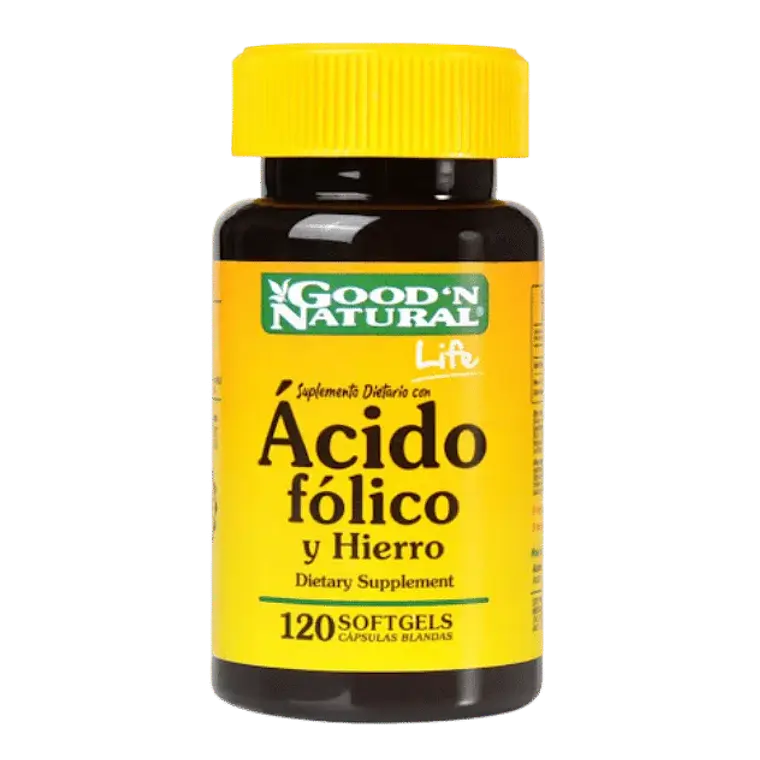 Ácido Fólico con Hierro Good'N Natural Life 120 Softgels 1