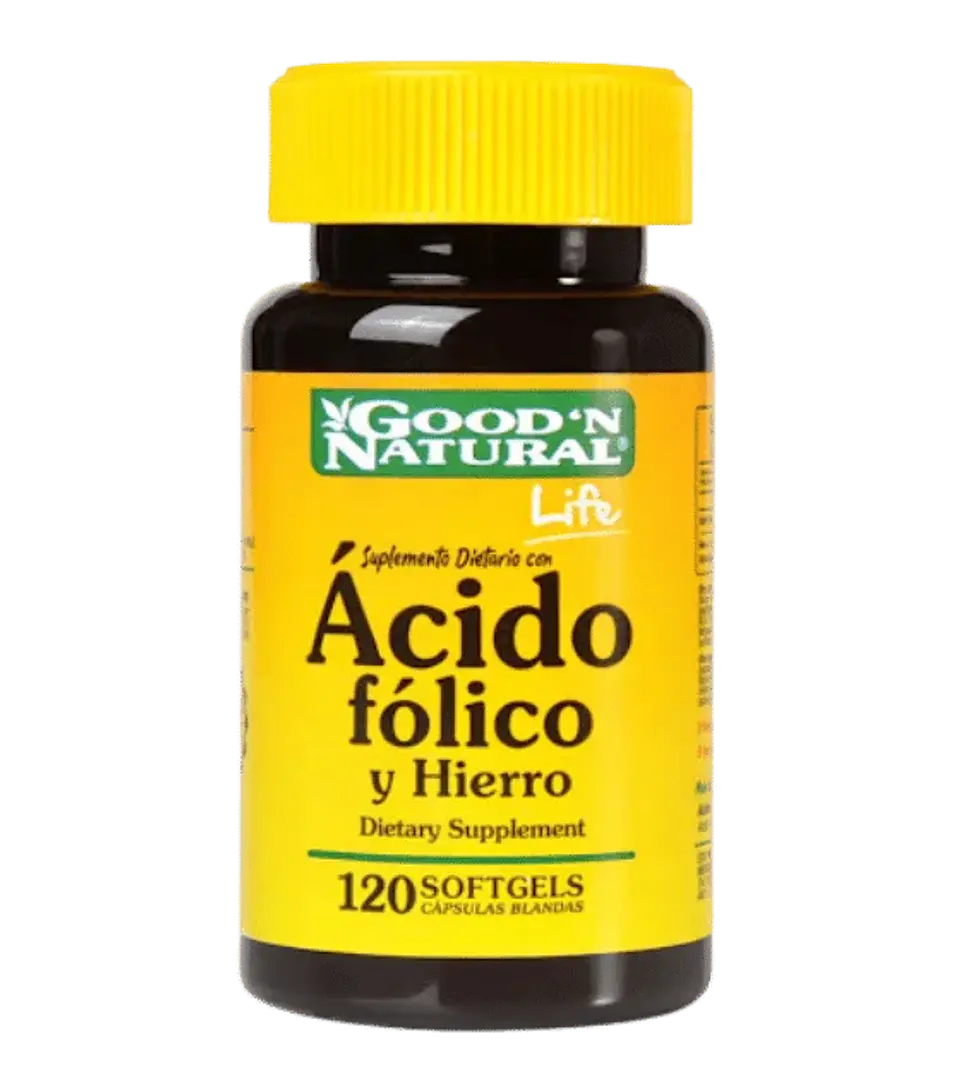 Ácido Fólico con Hierro Good'N Natural Life 120 Softgels 1