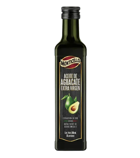 Aceite de Aguacate Extra Virgen 250 ml Monticello 