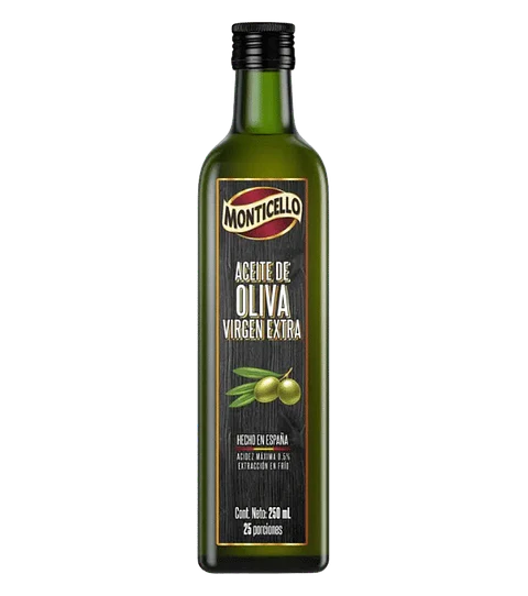 Aceite de Oliva Extra Virgen 250 ml Monticello