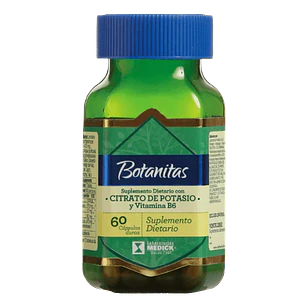 Citrato de Potasio y VItamina B6 60 Cápsulas Botanitas