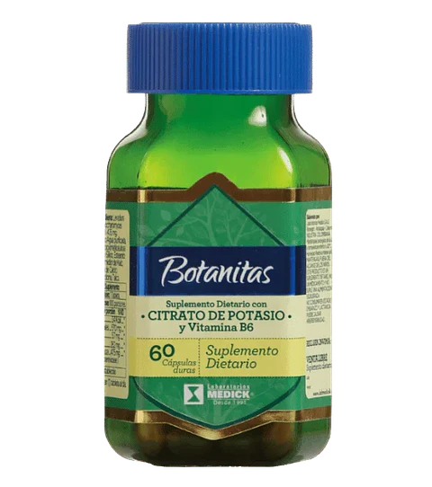 Citrato de Potasio y VItamina B6 60 Cápsulas Botanitas