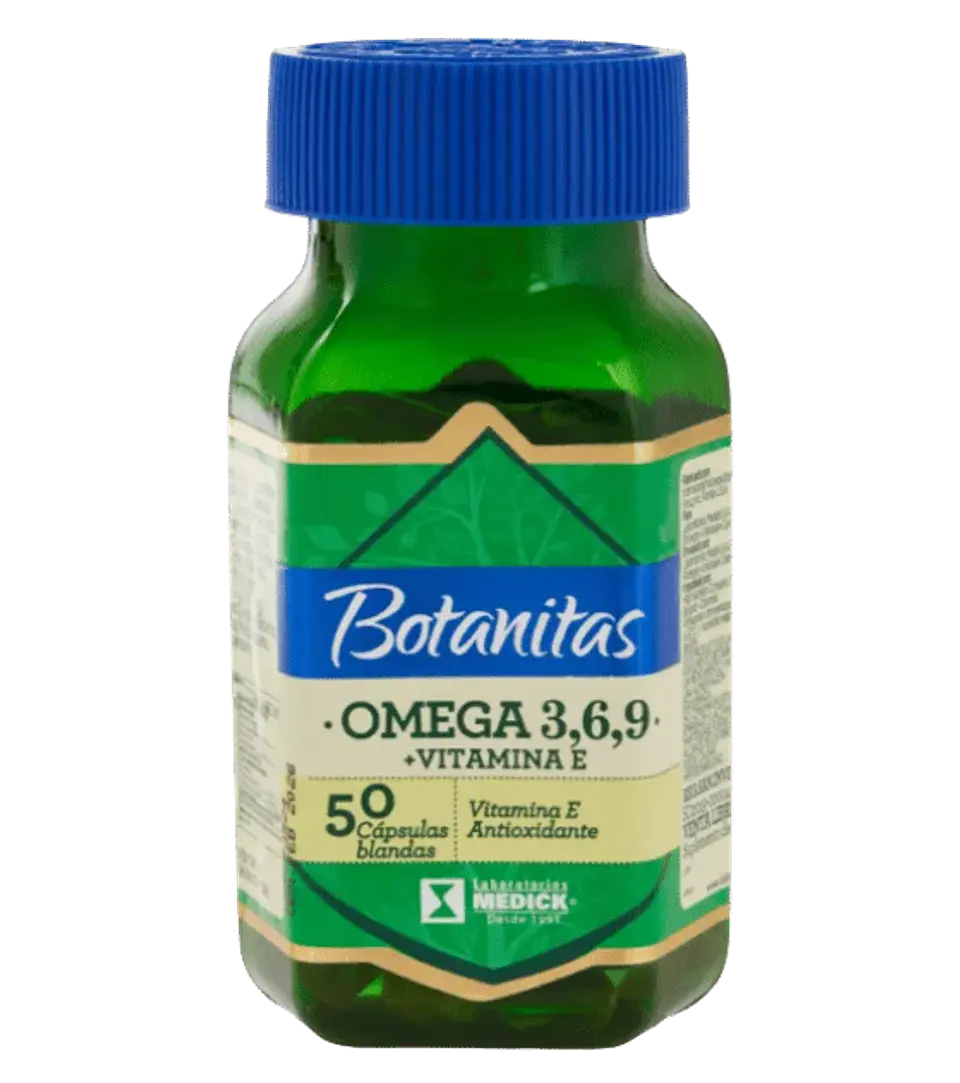 Omega 3 6 9 mas Vitamina E 50 Cápsulas Blandas Botanitas 1