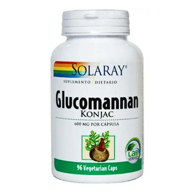 Glucomannan 96 Cápsulas Konjac Solaray 1