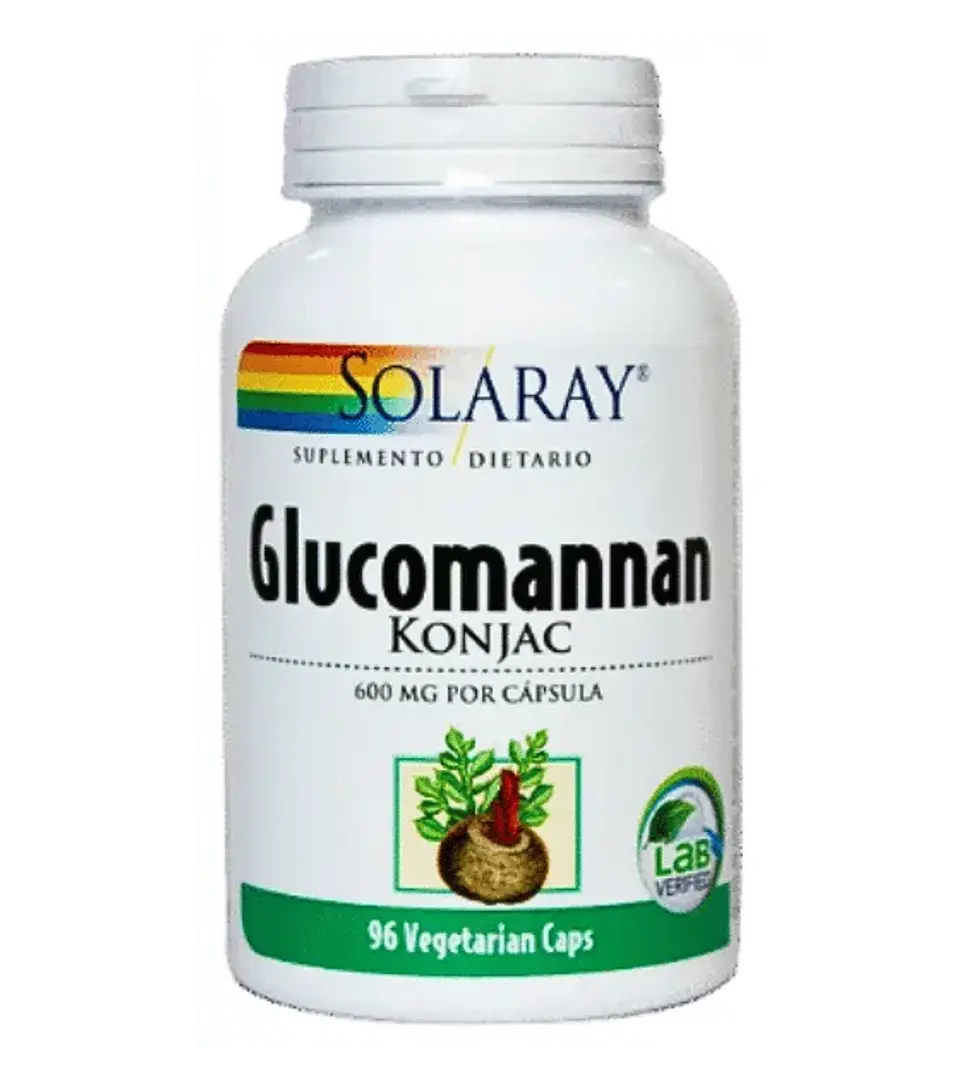 Glucomannan 96 Cápsulas Konjac Solaray 1