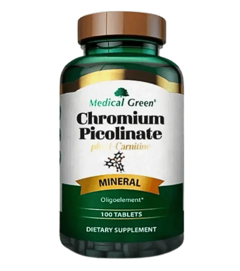 Chromium Picolinate Medical Green 100 Tabletas 1
