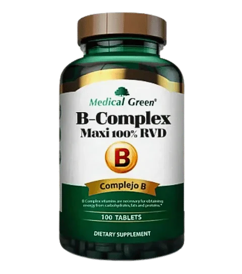 B-Complex Maxi 100% Medical Green 100 Tabletas