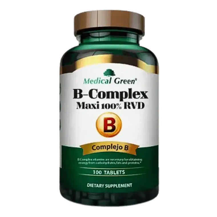 B-Complex Maxi 100% Medical Green 100 Tabletas 1
