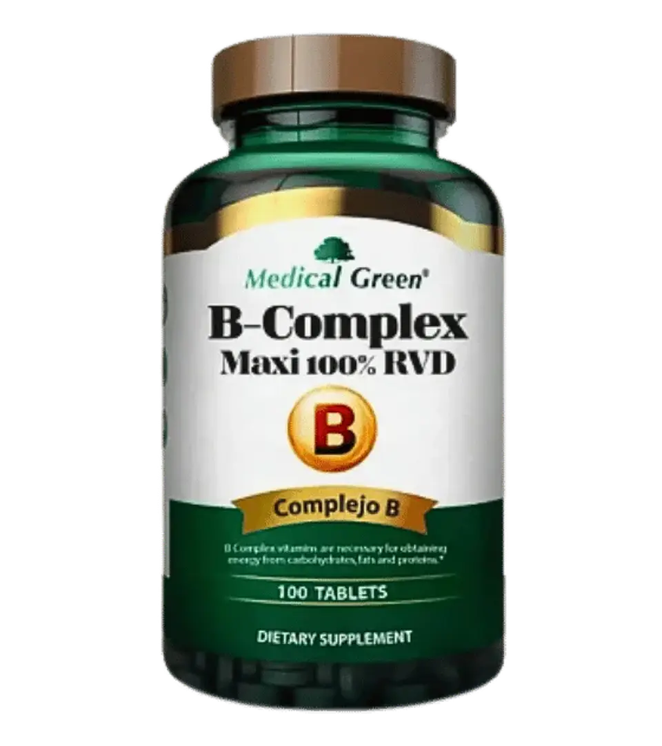 B-Complex Maxi 100% Medical Green 100 Tabletas 1