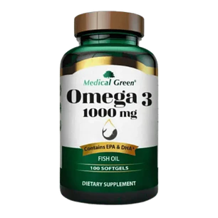 Omega 3 1000 mg Medical Green 100 Softgels