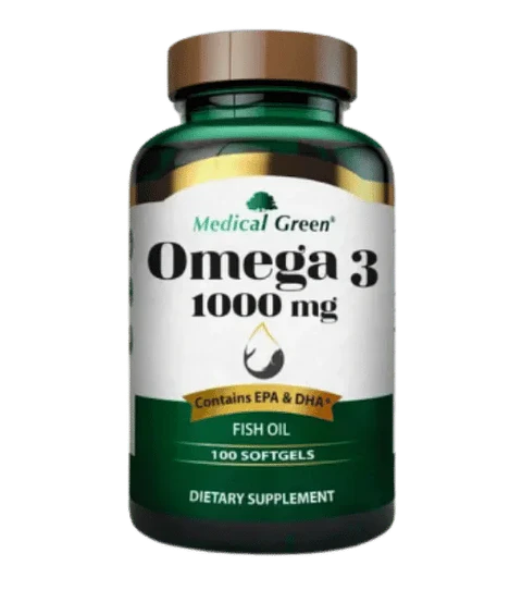 Omega 3 1000 mg Medical Green 100 Softgels
