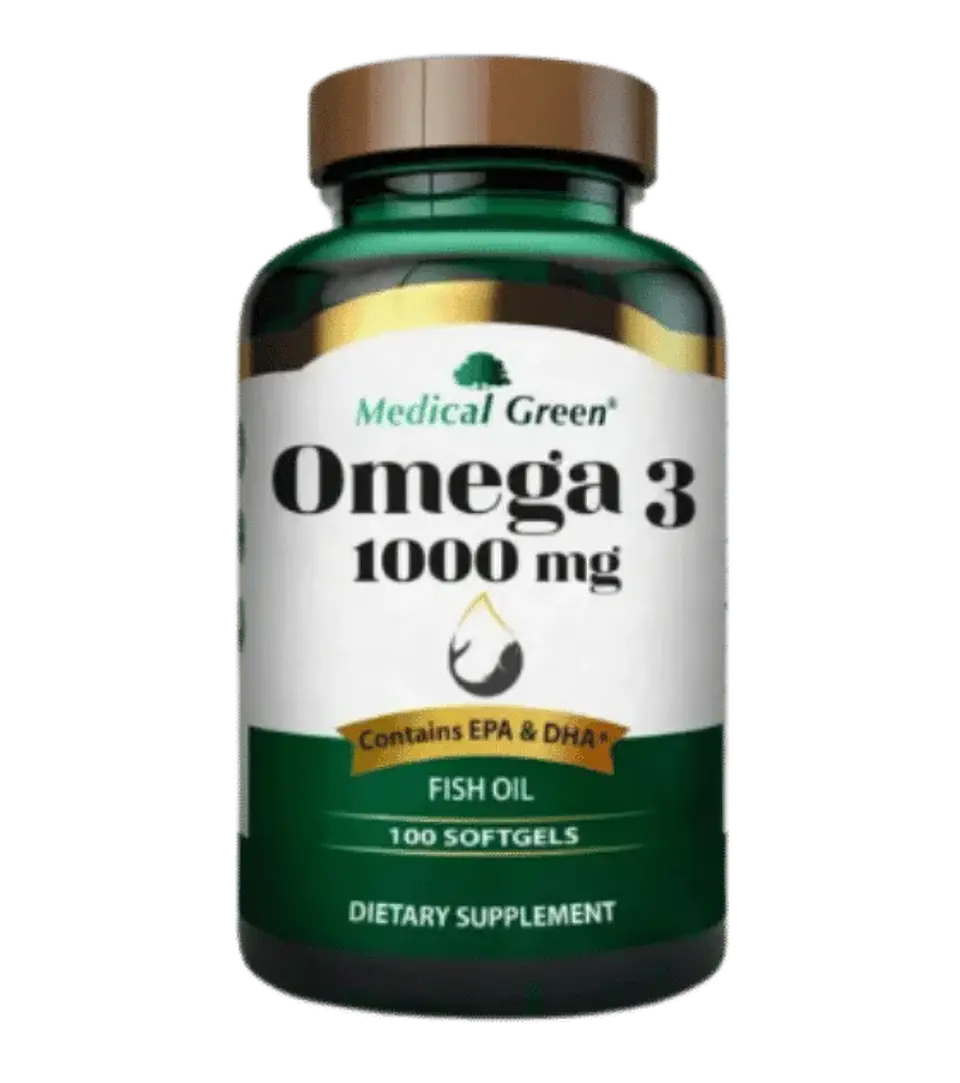 Omega 3 1000 mg Medical Green 100 Softgels 1