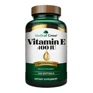 Vitamin E 400 IU Medical Green 100 Softgels